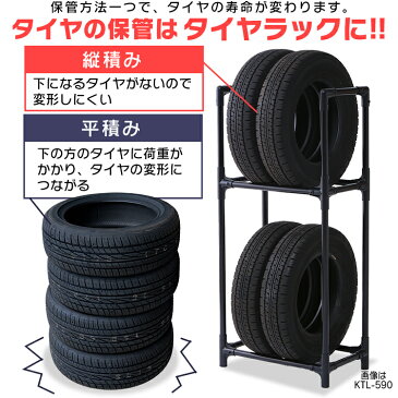 タイヤラック 普通車用 4本 KTL-590 アイリスオーヤマ アイリスタイヤ ラック 保管 収納 タイヤ収納 夏 冬 物置 倉庫 冬タイヤ 夏タイヤ 長持ち スタッドレス スペアタイヤ タイヤ交換[cpir]