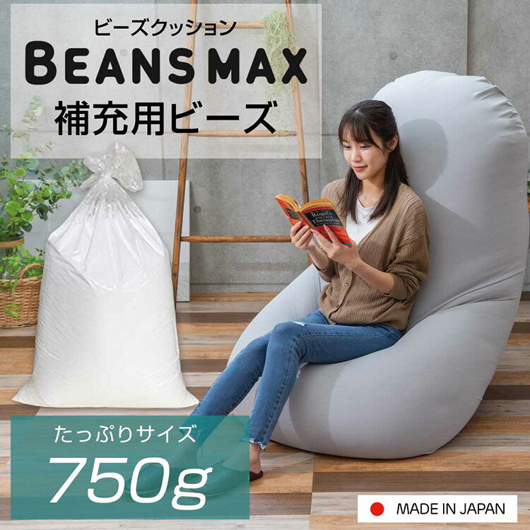 ビーズクッション用 補充ビーズ 750g