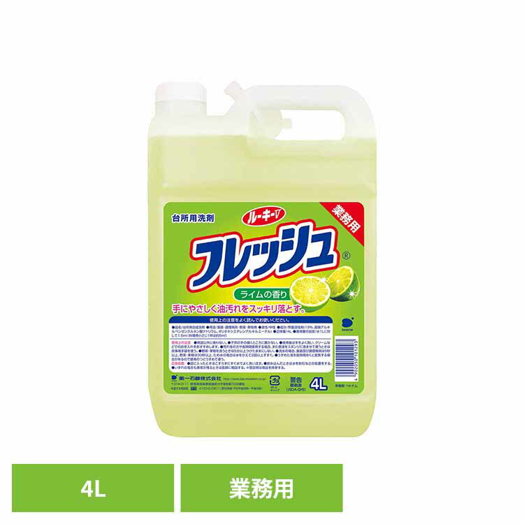 ルーキーV フレッシュ 第一石鹸 ルーキーV 食器用洗剤 食器 台所 野菜 中性 ライム 手に優しい 業務用 第一石鹸
