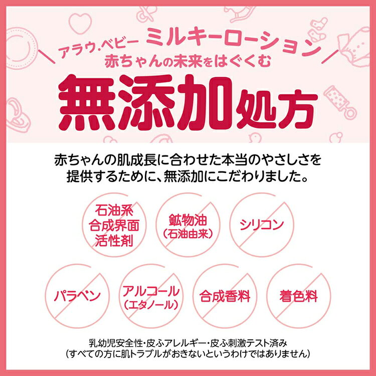 アラウ.ベビー ミルキーローション 300ml アラウ ベビー サラヤ 無添加 ローション...