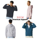 楽天インポートセレクト RACTIVE【新商品】アメリカンアパレル（americanapparel） ジップパーカReFlex Fleece Full-Zip Hoodieリフレックス フリース フルジップ フーディ男女兼用 無地 スウェット ジップアップ パーカー 上品 ゆったりアメリカン アパレル アメアパ AMERICAN APPAREL