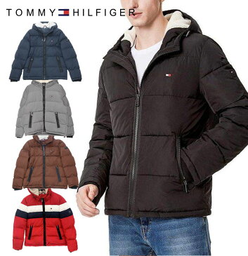 大特価★TOMMY HILFIGER トミーヒルフィガー 150AP123 M CLASSIC PUFFER JACKET WITH SOFT SHERPA LINED HOOD ジャケット ダウン ナイロン 中綿 送料無料