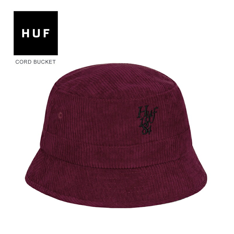 HUF ハフ ハット バケットハット 帽子 コーデュロイ スケボー ストリート メンズ レディース ユニセックス HT00584 1984 CORD BUCKET