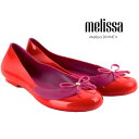 MELISSA メリッサ パンプス DIVINE II レディース 赤 バレエシューズ ぺたんこ フラット 靴 シューズ ブランド リボン 可愛い フォーマル ...