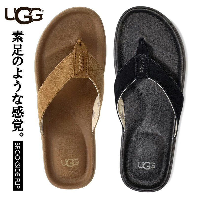【レビュー記載でプレゼント】 【送料無料】 UGG サンダル メンズ 夏 ブランド レザー おしゃれ ...