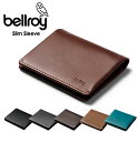 ベルロイ 革二つ折り財布 メンズ BELLROY ベルロイ WSSB M SLIM SLEEVE 財布 二つ折り財布 革 レザー ウォレット ミニ財布 コンパクト ギフト プレゼント スリム スリーブ カードケース メンズ