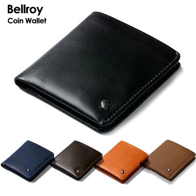 BELLROY ベルロイ WCWA Coin Wallet 財布 二つ折り財布 ブランド 薄型 コンパクト レザー コインケース 小銭入れ ウォレット 財布 ミニ財布 コンパクト メンズ ギフト プレゼント シンプル ブラック 黒 レザー