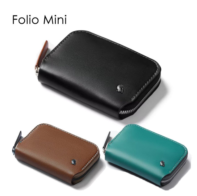 ブランド革財布（メンズ） BELLROY ベルロイ Folio Mini 財布 ウォレット 小銭入れ 本革財布 ミニ財布 コインポーチ メンズ レディース レザー 大容量 コンパクト スリム ファスナー 最小限 ビジネス フォーマル カジュアル プレゼント ギフト ブラック ブラウン ブルー