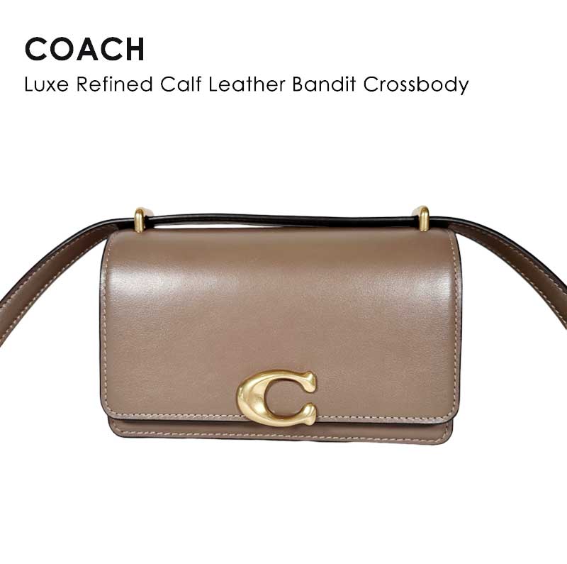 コーチ　ポシェット COACH コーチ Luxe Refined Calf Leather Bandit Crossbody バンディット クロスボディ CD724 ミニバッグ ショルダーバッグ 肩掛け 斜め掛け ポシェット かばん 本革 革 レザー レディース ブランド おしゃれ コンパクト