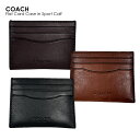 【10%OFF】COACH コーチ Flat Card Case in Sport Calf カード ケース 934 カードケース カードホルダー カード入れ コンパクト パスケース 定期入れ ブラック ブラウン レッド 本革 革 レザー レディース ブランド おしゃれ