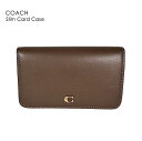 【10%OFF】COACH コーチ Slim Card Case スリム カード ケース C4818 カードケース 小銭入れ ミニウォレット ウォレット コンパクト コインケース ミニ財布 パスケース 定期入れ 本革 革 レザー レディース ブランド おしゃれ 仕事 ビジネス