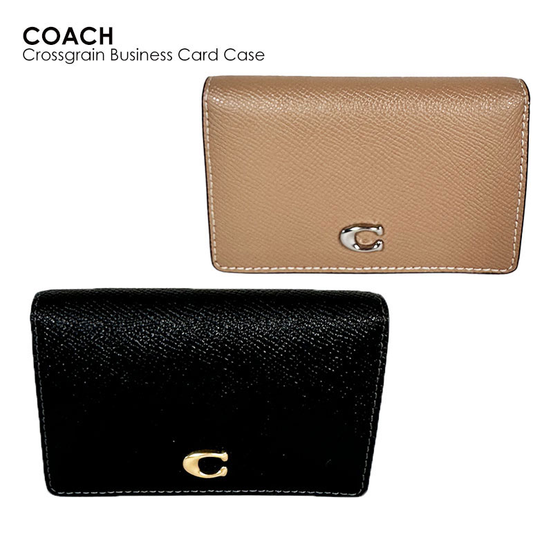 コーチ 定期入れ COACH コーチ Crossgrain Business Card Case ビジネス カード ケース CH800 カードホルダー カード入れ コンパクト 本革 革 レザー レディース 仕事 ビジネス シンプル 定期入れ レザー ブランド おしゃれ ギフト プレゼント 通学 通勤