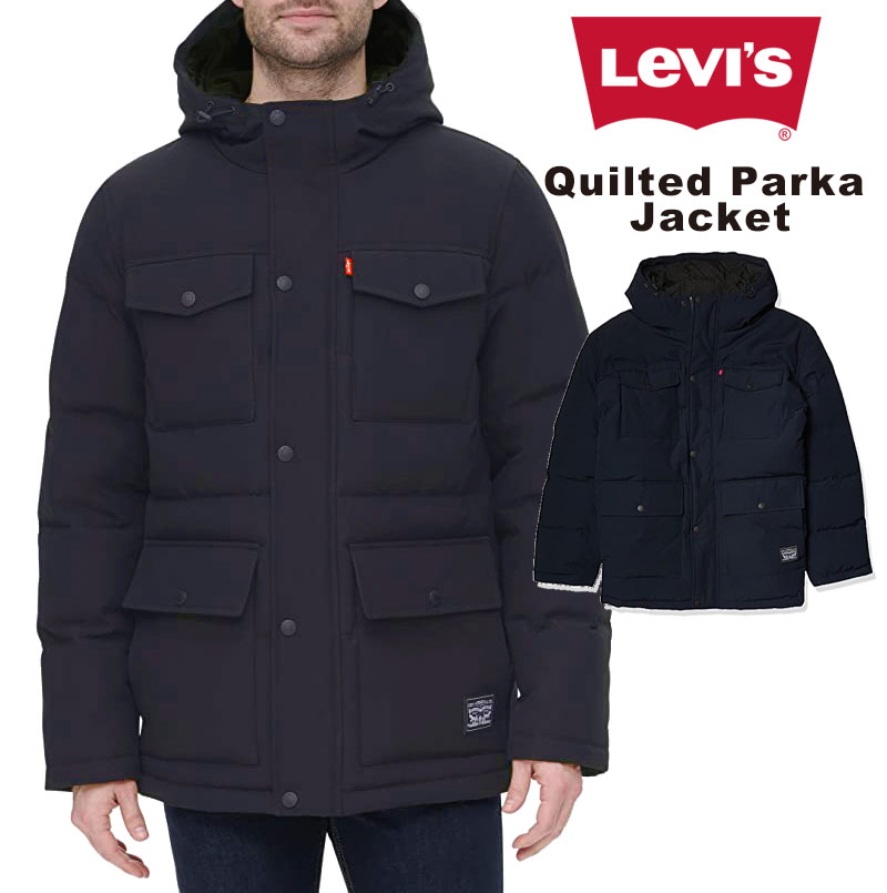 送料無料 LEVI’S リーバイス LM0RP320 Arctic Cloth Midlength Quilted Parka Jacket ジャケット アウター メンズ ギフト プレゼント