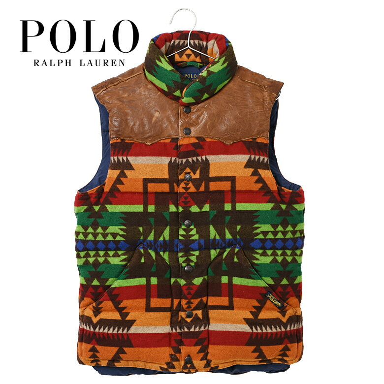 入手困難 レア ポロ ラルフローレン POLO Ralph Lauren ダウン ベスト メンズ ジャケット レザー KENAI BEACON VEST FA14SR01 送料無料 オルテガ ギフト プレゼント