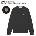 MAISON KITSUNE メゾン キツネ FOX HEAD PATCH REGULAR R-NECK FM00528KT1036 フォックスヘッド パッチ ...
