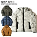 TOMMY HILFIGER トミーヒルフィガー 151AP422 SOFTSHELL PERFORMANCE HOODED BOMBER JACKET ダウンジャケット メンズ アウター 中綿 羽織 上着 ブランド ロゴ シンプル カジュアル 旅行 長袖 フード フルジップ 防寒