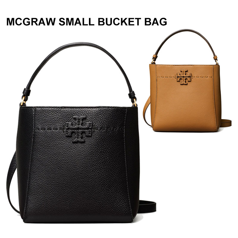 TORY BURCH トリーバーチ バケット バッグ W MCGRAW SMALL BUCKET BAG 74956 ミニバッグ 小さい バッグ レディース ブラック 黒 ブラウン 茶色 かばんのサムネイル