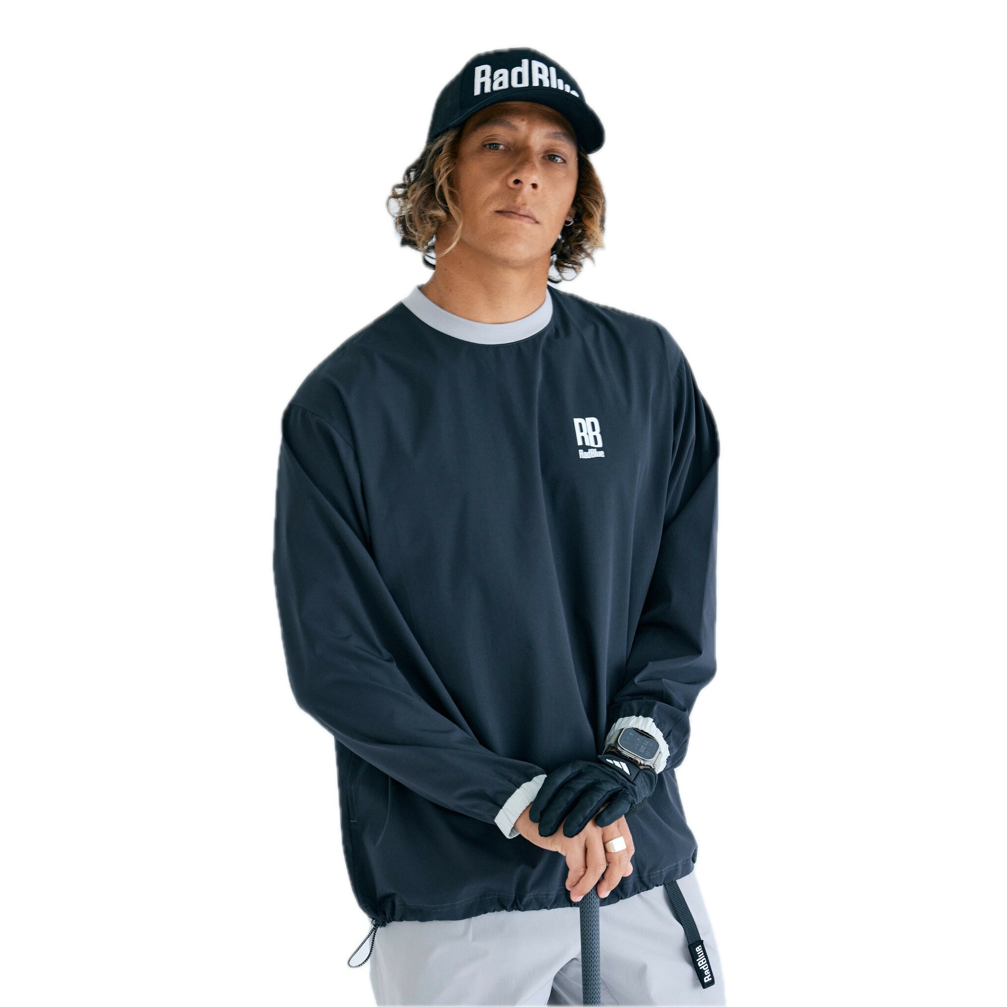 【SALE 15%OFF】RadBlue プルオーバー スニードジャック ゴルフウェア メンズ トップス ストレッチ バイカラー リブ 通気性 ゴルフ ラッドブルー