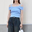 【LINE追加で500円OFF】&soiree クロスサマーニット トップス 半袖 レディース サマーニットプルオーバー