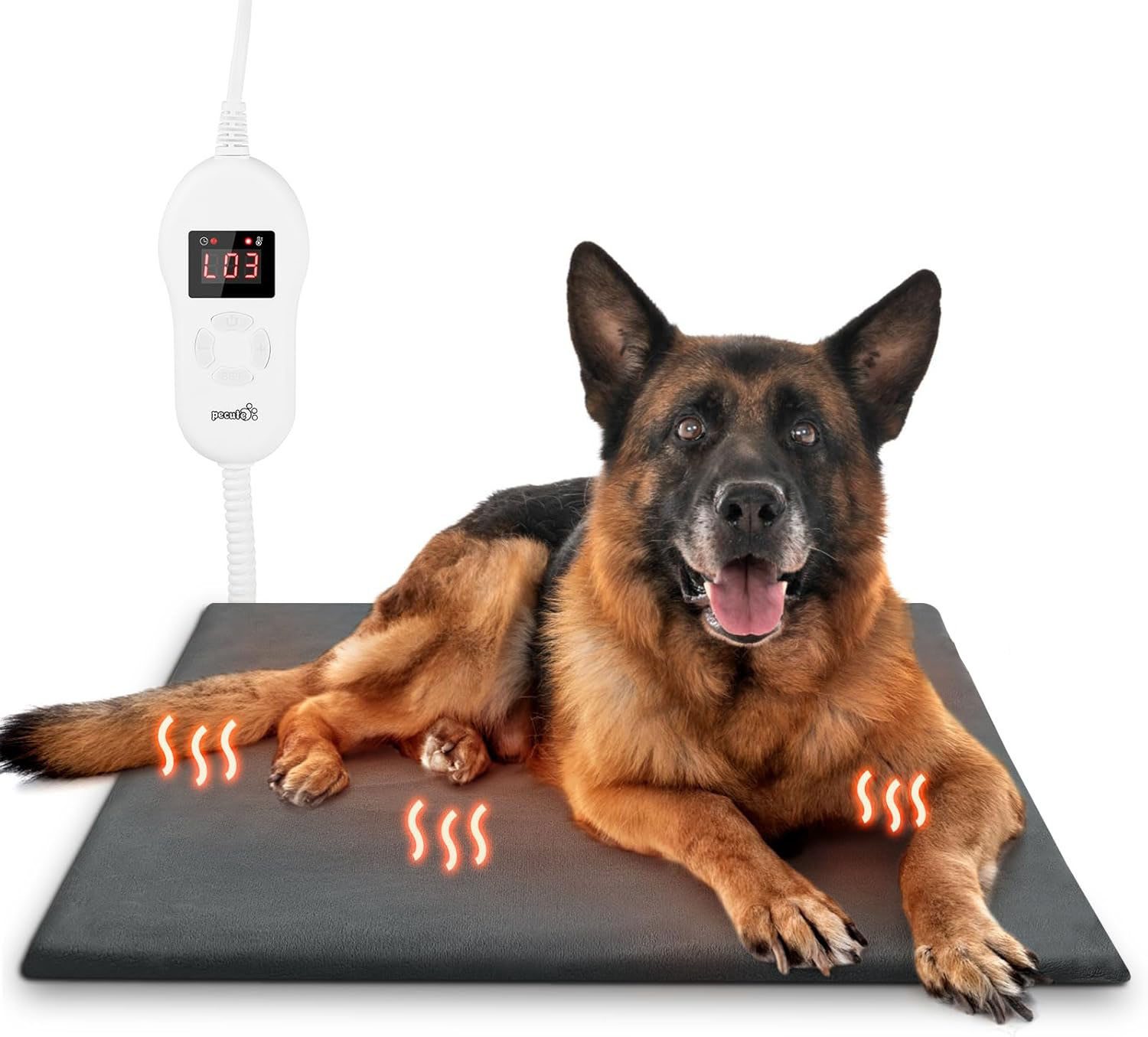 ペット用ホットカーペット猫用ホットカーペット猫 ヒーター 猫 犬 ホットマット 5段温度調節 5段タイマー機能 猫 犬 小動物用 ヒーターマット ペットカーペッ...