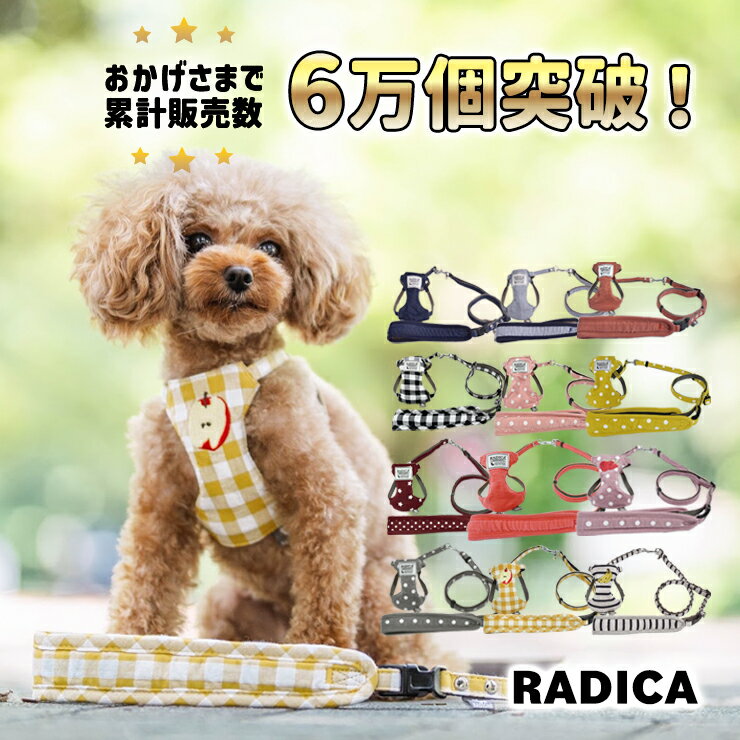 犬 小型犬 犬用 ハーネス 犬具 胴輪 リードセット ラディカ radica 迷子防止 脱走防止 散歩 お出かけ 簡単装着 おしゃれ かわいい ブランド サイズ交換OK/返品不可 メール便可 RADICA+Y クラシ…