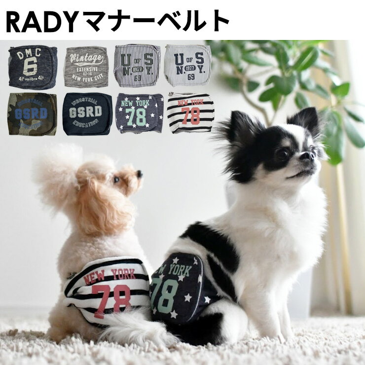 ■お散歩グッズまとめ買いクーポン対象■*1点のみメール便選択可*【犬 イヌ ドック dog 小型犬 犬用】 多色展開 小型犬用 中型犬用 マナーウェア マナーバンド ドッグウエア 男の子 マーキング防止 介護用品 ヒッコリー RADICA ラディカRADY マナーベルト