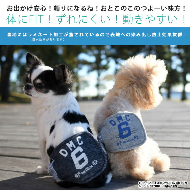 ■お散歩グッズまとめ買いクーポン対象■*1点のみメール便選択可*【犬 イヌ ドック dog 小型犬 犬用】 多色展開 小型犬用 中型犬用 マナーウェア マナーバンド ドッグウエア 男の子 マーキング防止 介護用品 ヒッコリー RADICA ラディカRADY マナーベルト