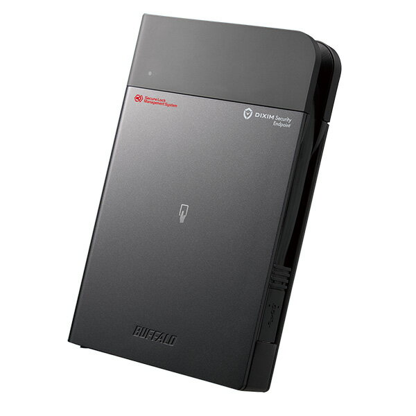 バッファロー ICカードセキュリティ ウイルスチェック 耐衝撃ポータブルHDD 1TB HDS-PZN1.0U3EV3