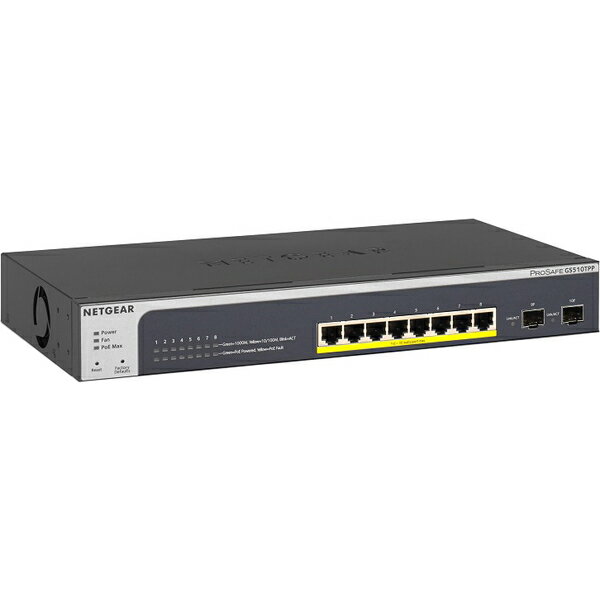 NETGEAR Inc. GS510TPP-100AJS PoE+(190W) ギガ8P L2+ スマートスイッチ