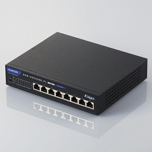 樂天商城 - エレコム 法人用ノン・インテリジェントスイッチングハブ EHB-UG2C08E-PL