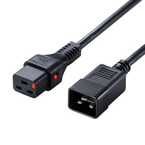 樂天商城 - サンワサプライ APW15-C20C19LK03 抜け防止ロック電源コード