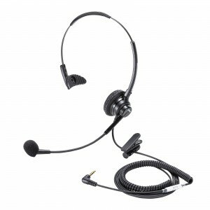 サンワサプライ ガイドシステム用ヘッドセット（オーバーヘッド型） MM-WGS4-HS2