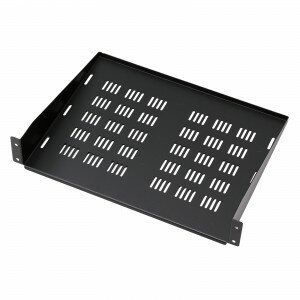 サンワサプライ EIA用スリット付棚板（2U・ブラック） CP-SVNT2UBKA