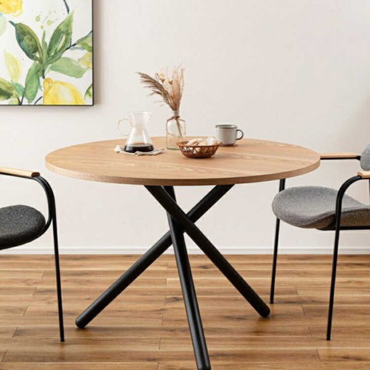 ラウンドダイニングテーブル おしゃれ 北欧 スタイリッシュ ナチュラル シンプル シック モダン テーブ..