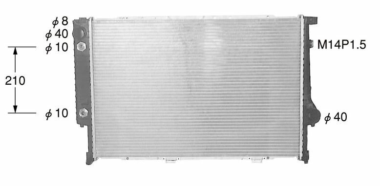 BMW 850i E-E50 E-G50 A/T ラジエーター ラジエター 車 車用品 カー用品 新品ラジエーター ニッセン社製