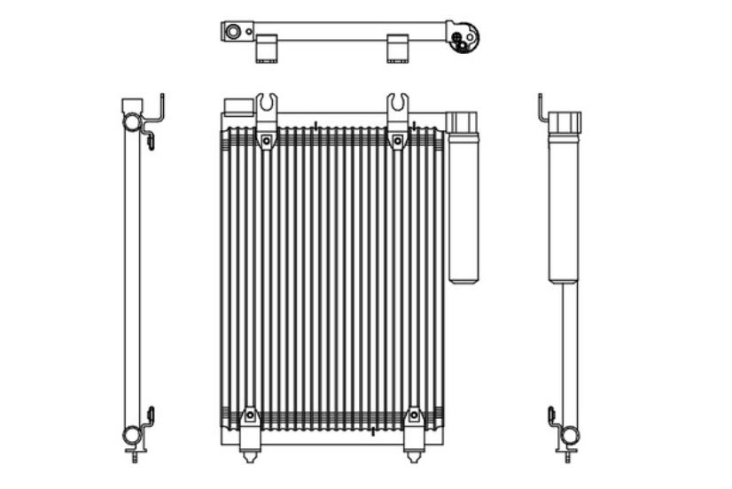 キャリィ DA63T DA65T コンデンサー 新品 DAIWA製
