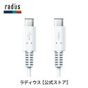 【ポイント10倍】ラディウス RK-CCB10 USB Type-C 充電ケーブル radius スマホ iPad タブレット Android 充電用 USB2.0 CtoCケーブル TypeC USB-C プレゼント ギフト