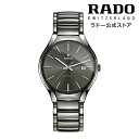 ラドー 【ラドー 公式】 腕時計 RADO True トゥルー オートマティック 自動巻 40mm グレー 文字盤 セラミック 50m防水メンズ腕時計 レディース腕時計 高級腕時計 機械式 ユニセックス 新生活 社会人 ビジネス シンプル ブランド