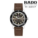 ラドー 【ラドー 公式】 腕時計 RADO Captain Cook Automatic キャプテン クック オートマティック 自動巻 42mm ブラウン 文字盤 ステンレススチール ケース レザーストラップ 300m防水メンズ高級腕時計 機械式 革ベルト ダイバー 30代 40代 新社会人 ビジネス シンプル