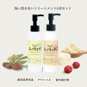 洗い流さないトリートメント ( クリーム & オイル )2点セット(4ヵ月分) スタイリング剤 さらさら しっとり 剛毛 多毛 毛量 広がる ツヤ アウトバス 使い比べ サロン専売品 保護 紫外線 UV ヘアケア 国産 潤い ラフィー Raffi