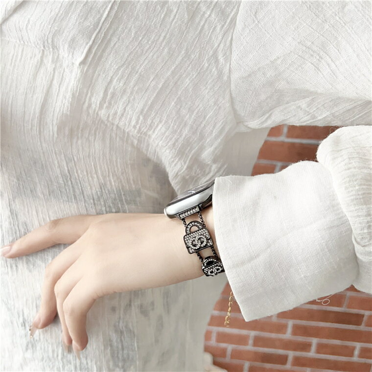 Apple Watch Series10 交換バンド ステンレス Apple Watch Series バンド ベルト 高品質 高級感 Apple Watch Ultra2 交換ベルト ダイヤモンド装飾 42/44/45/46/49mm 交換バンド おしゃれ 38/40/41/42mm 交換ベルト かわいい 上質 長さ調節 レディース プレゼント