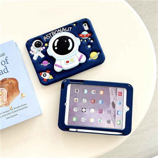 iPad Air 11 M3 2025 ケース iPad Air 11 M2 2024 ケース 宇宙人 かっこいい スタンド付き ペン収納 ショルダーストラップ付き おしゃれ 耐衝撃 iPad Air4 iPad Air5 10.9インチ カバー iPad Air3 10.5 ケース iPad Air2 Air1 背面 シリコン 柔軟 かわいい 子供 持ち運び