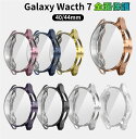 Galaxy Watch7 ケース 40mm 44mm 画面フィルム一体型 フィルム付き TPU メッキ ギャラクシー ウォッチ7 ケース 40mm 44mm 保護ケース フィルム 一体化 Galaxy Watch7 40mm 保護フィルム ギャラクシー Galaxy Watch7 44mm カバー 全面保護 耐久性 クリア 透明 高透過率
