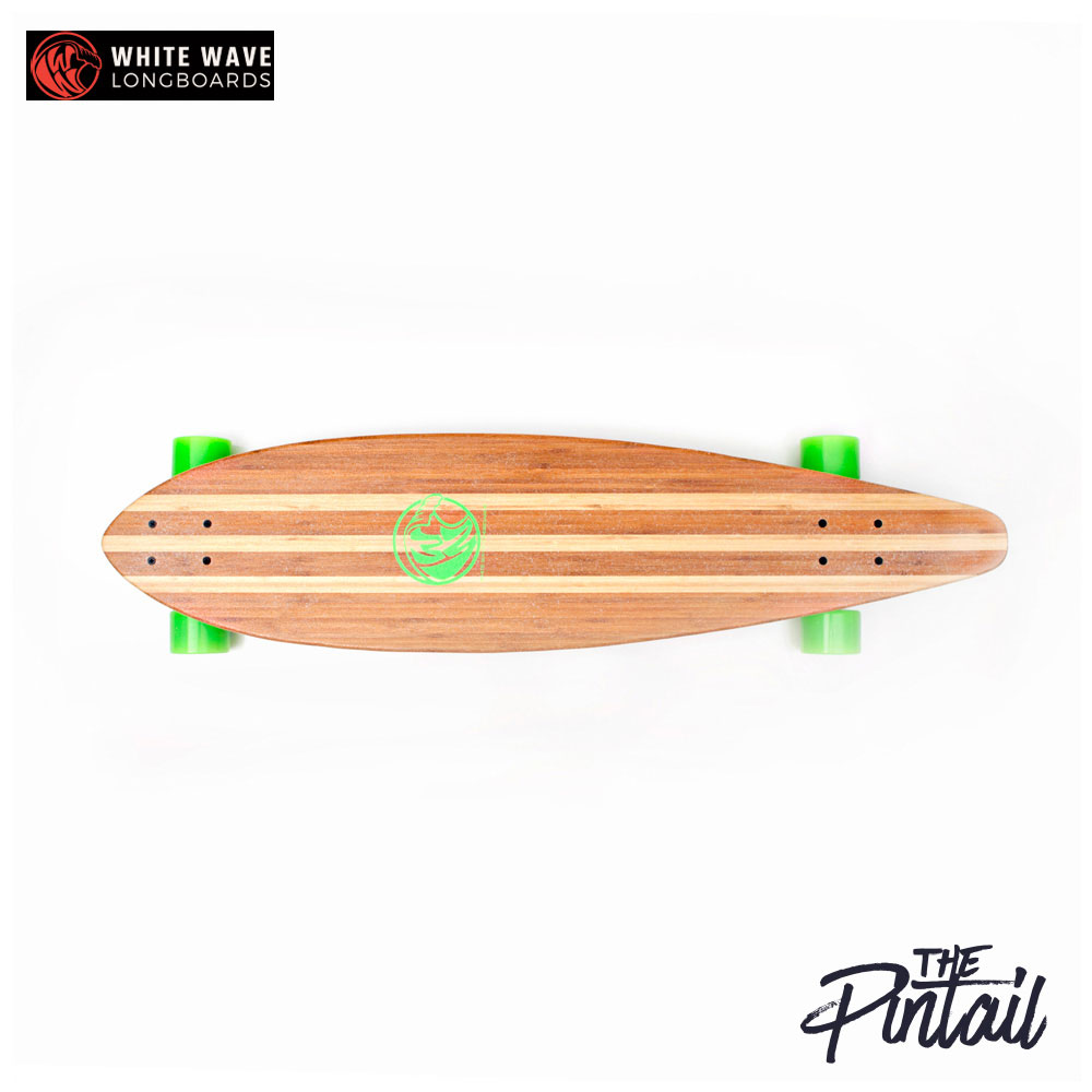 �߸˰��� �����롪�ڥ��� �������ȥܡ��ɡ�WHITE WAVE LONGBOARDS PINTAIL 40����� �ۥ磻�ȥ������� ���󥹥� ����ץ꡼��