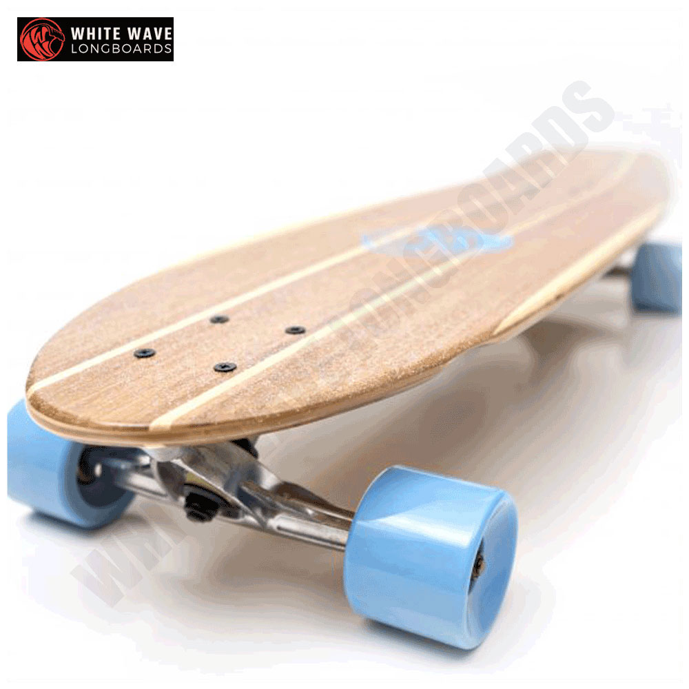 【ロング スケートボード】WHITE WAVE LONGBOARDS The Rocket 31.5インチ ロンスケ コンプリート ホワイト ウェーブ ロングボーズ