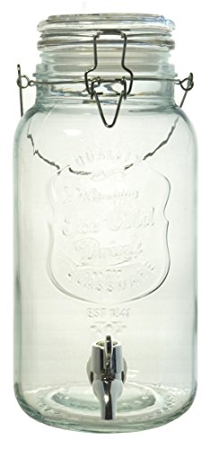 リビング ガラス ジャグ キーパー ドリンクサーバー 蛇口付き 透明 4L 705903 送料無料