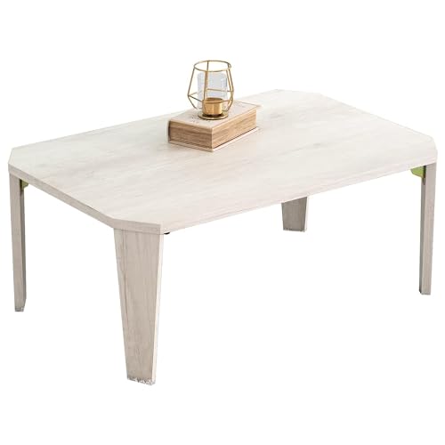 萩原(Hagihara) ローテーブル センターテーブル 机 【木目調天板がスタイリッシュ】 折りたたみ 完成品 軽量 ヴィンテージ リ 送料無料