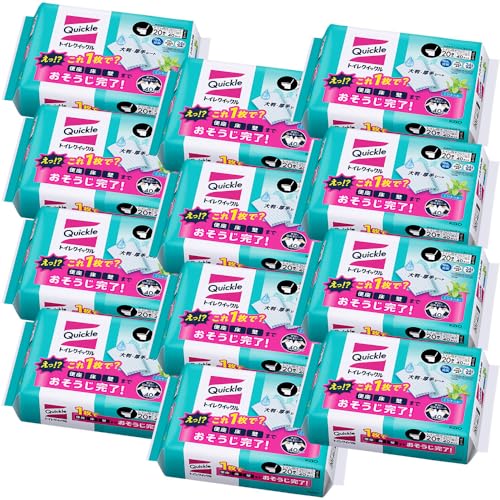 クイックル 【ケース販売】トイレ トイレ用洗剤 詰替用 20枚×12個 送料無料