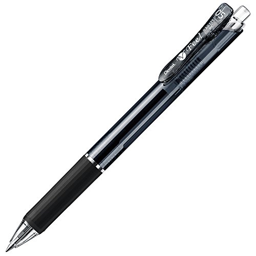 Rakuten - ぺんてる 油性ボールペン フィール 0.5 BXB115-A クリアブラック 10本 送料無料