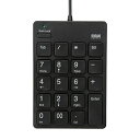 サンワサプライ USBテンキー(Type-Cコネクタ・USB2.0ハブ付き) NT-18CUHBK 送料無料